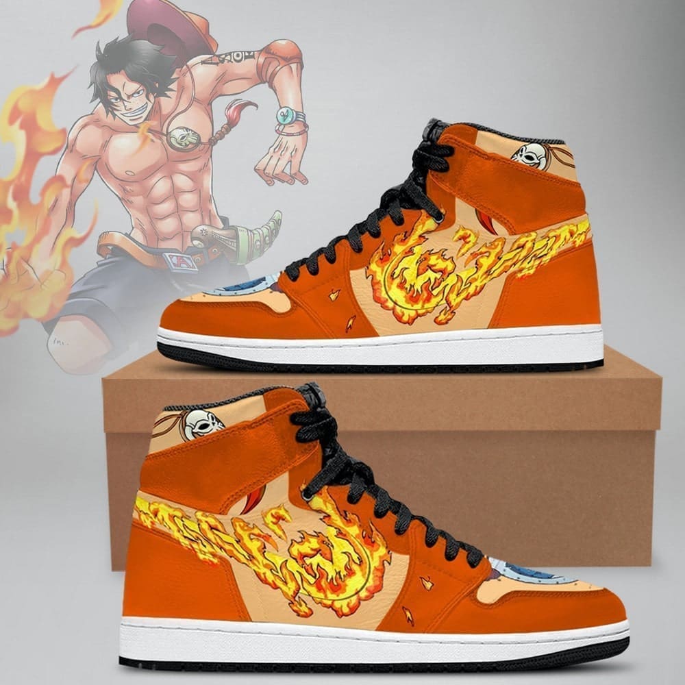 Ace One Piece Air Jordan 1 High Top Shoes SMAOPA1 - Sneakatelier