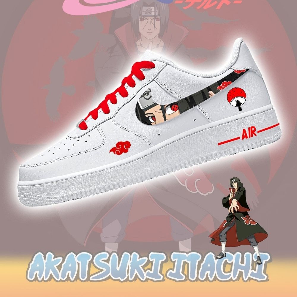 Akatsuki Itachi Uchiha No.3 Naruto AF1 Shoes - Sneakatelier