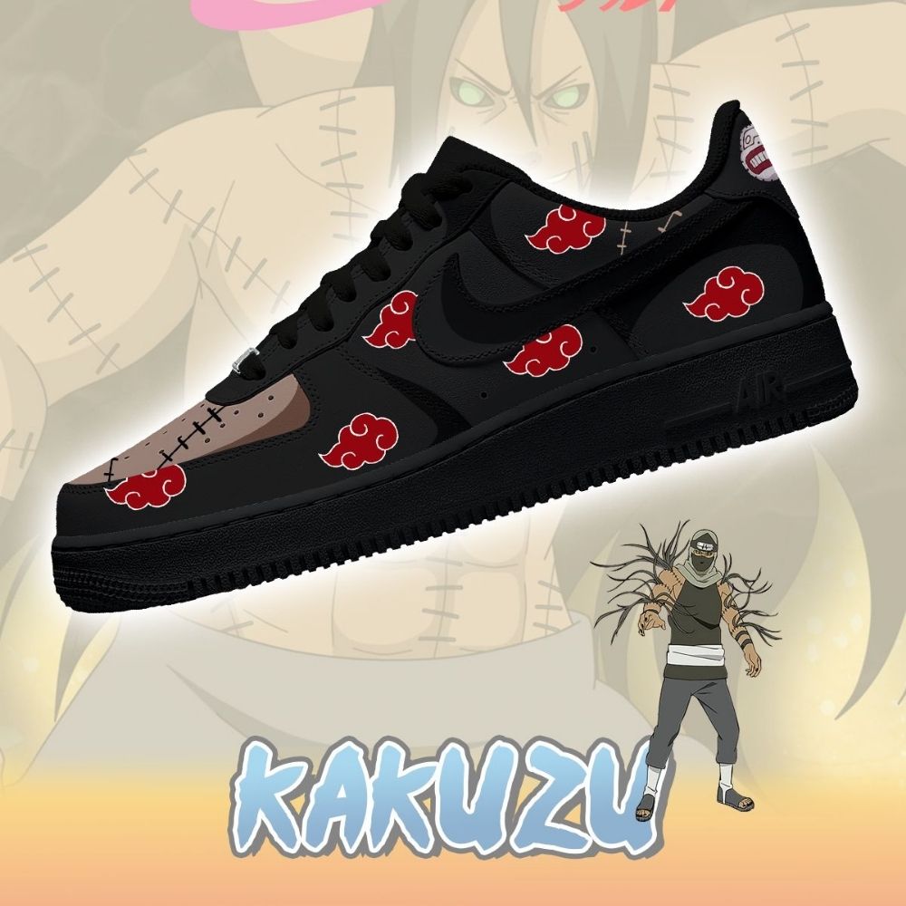 Akatsuki Kakuzu No.1 Naruto AF1 Shoes - Sneakatelier