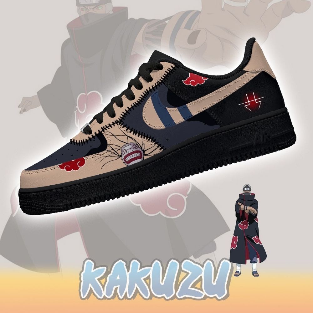 Akatsuki Kakuzu No.2 Naruto AF1 Shoes - Sneakatelier