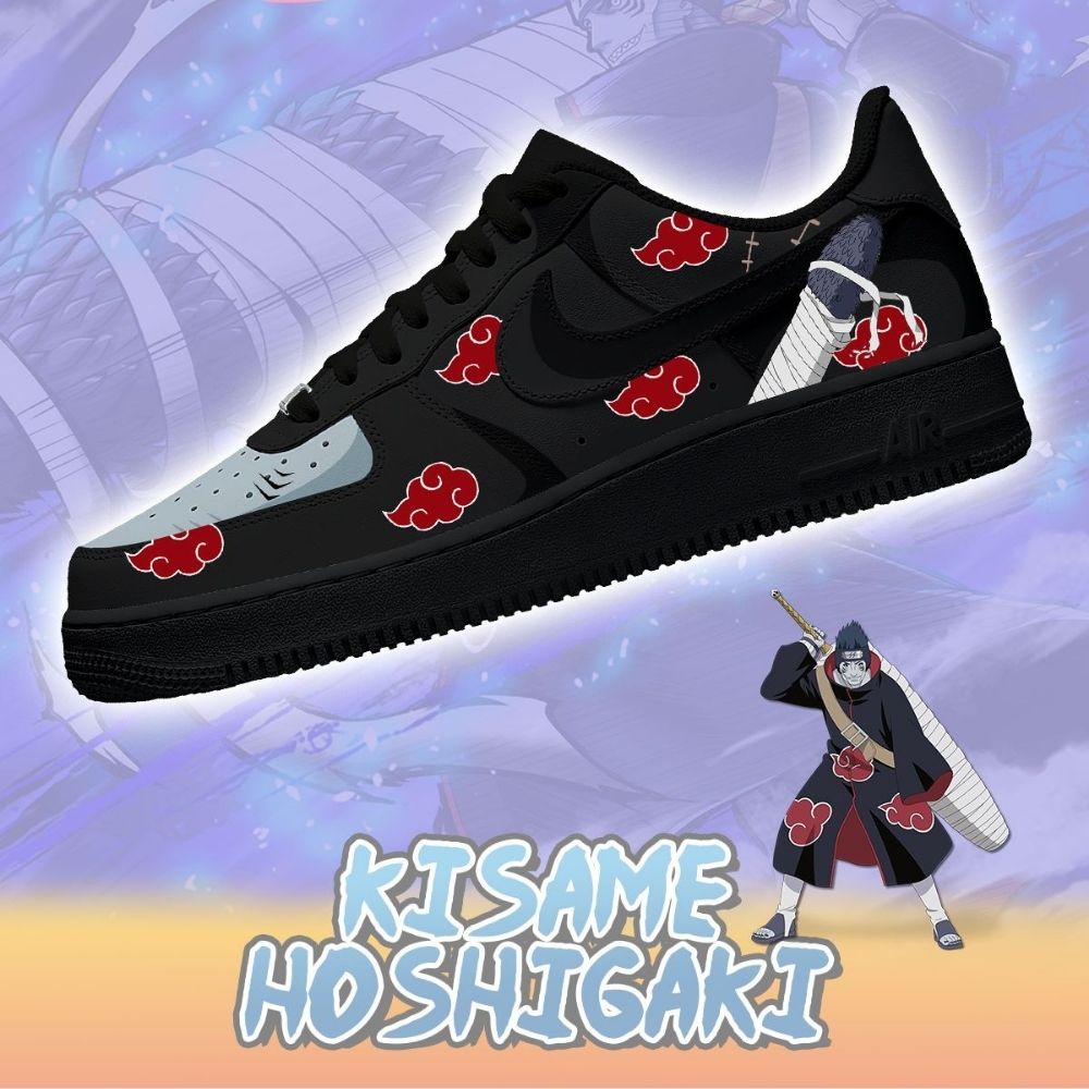 Akatsuki Kisame Hoshigaki No.1 Naruto AF1 Shoes - Sneakatelier