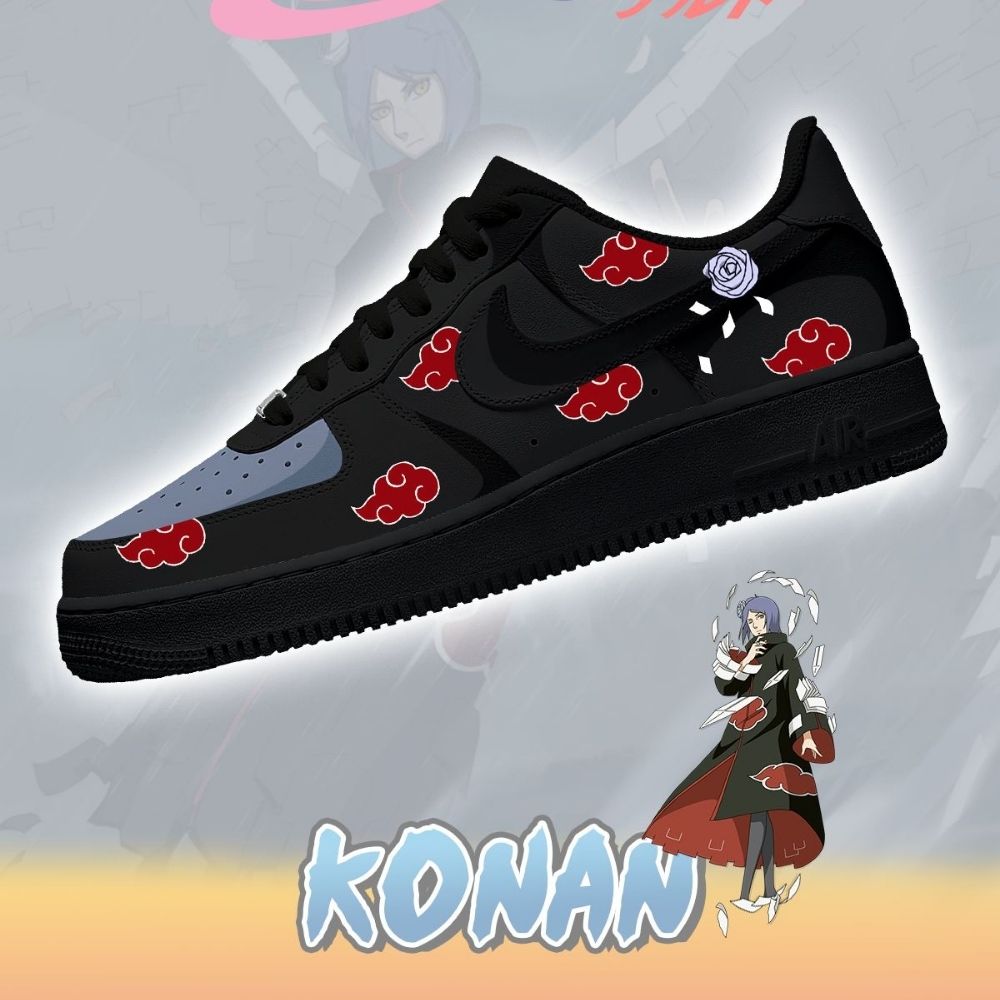 Akatsuki Konan No.1 Naruto AF1 Shoes - Sneakatelier