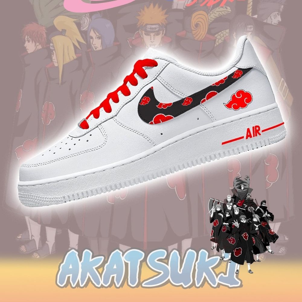 Akatsuki No.2 Naruto AF1 Shoes - Sneakatelier