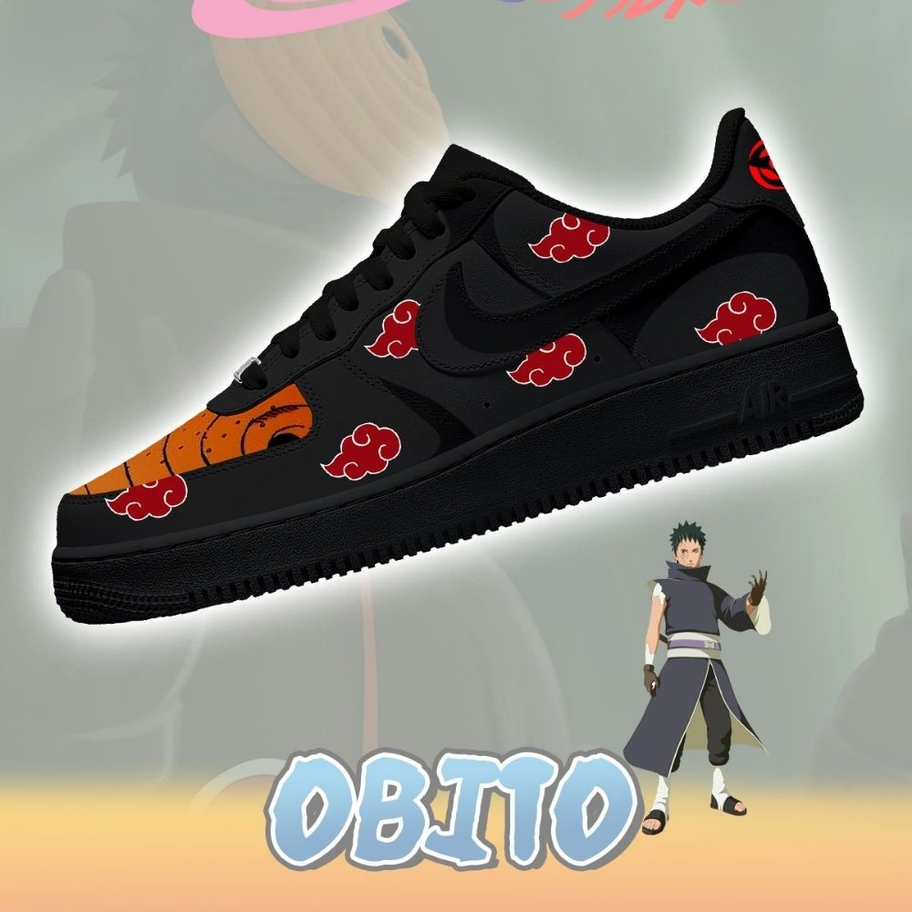 Akatsuki Obito No.1 Naruto AF1 Shoes - Sneakatelier