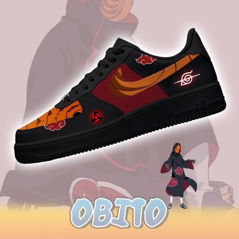 Akatsuki Obito No.2 Naruto AF1 Shoes - Sneakatelier