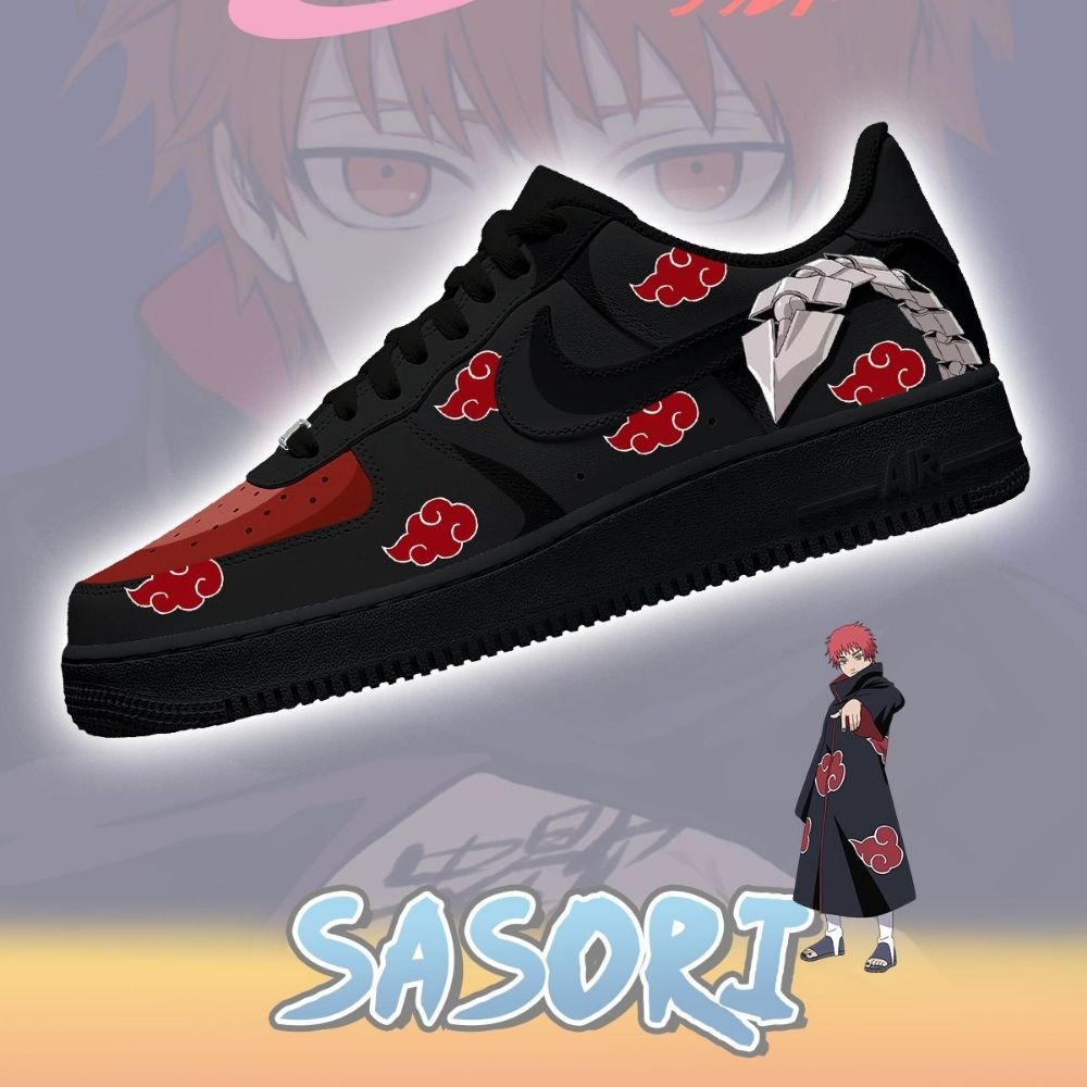 Akatsuki Sasori No.1 Naruto AF1 Shoes - Sneakatelier
