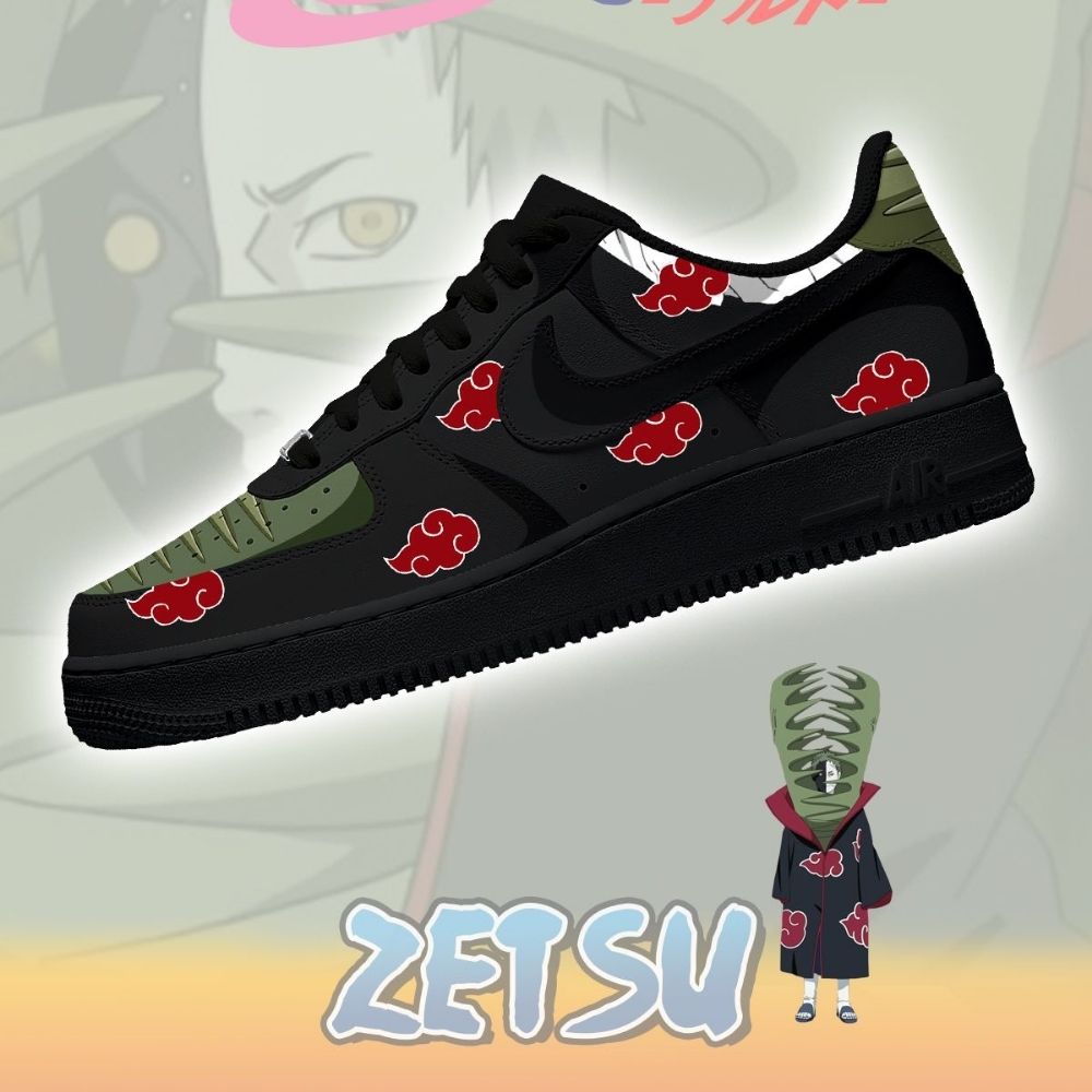 Akatsuki Zetsu Naruto AF1 Shoes - Sneakatelier