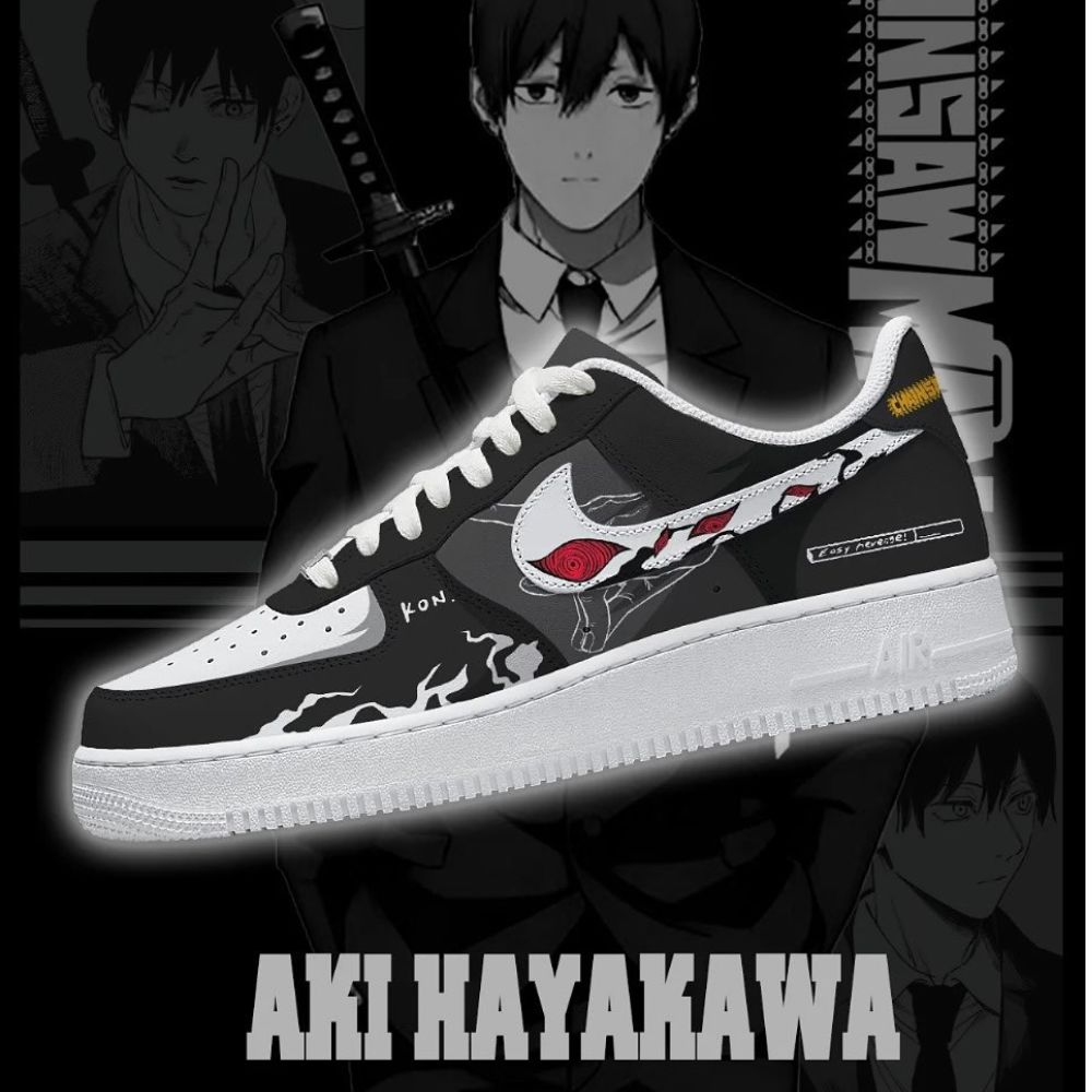 Aki Hayakawa Chainsaw Man AF1 Shoes - Sneakatelier