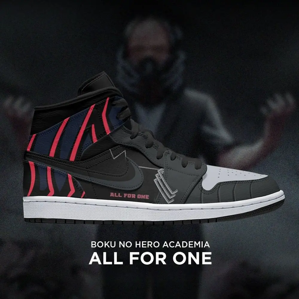 All for One Boku No Hero Academia High Top Shoes - Sneakatelier