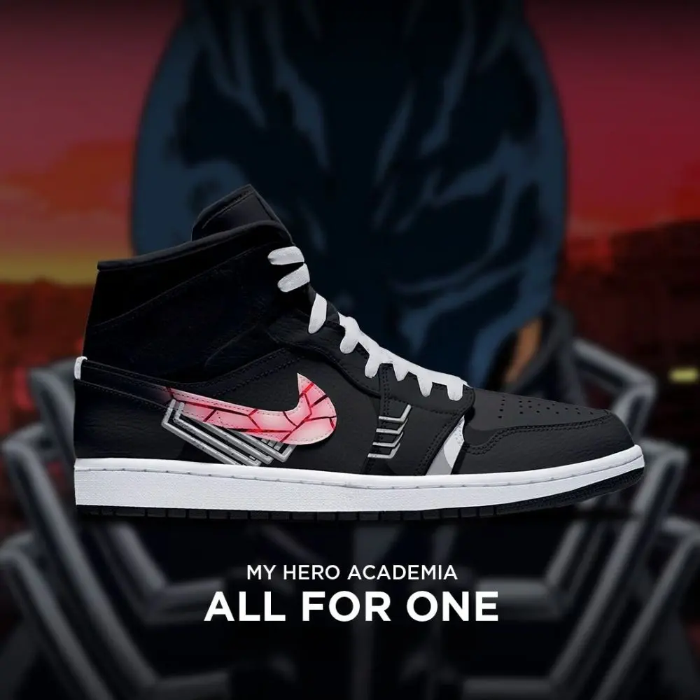 All For One My Hero Academia Edition High Top Shoes - Sneakatelier