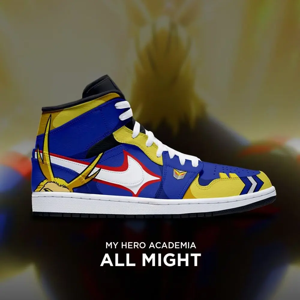 All Might My Hero Academia Edition High Top Shoes - Sneakatelier