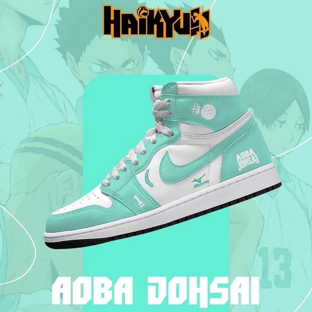 Aoba Johsai Haikyuu AJ1 High Top Shoes - Sneakatelier