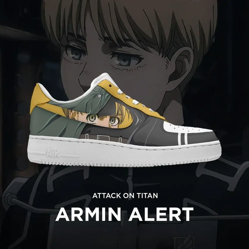 Armin Alert Attack on Titan Edition Low Top Shoes - Sneakatelier