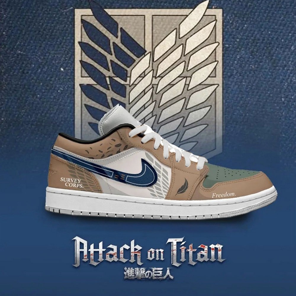 Attack On Titan NAF Shoes SMAOTN01 - Shoesmates Attack On Titan NAF Shoes SMAOTN01 - Sneakatelier Sneakatelier