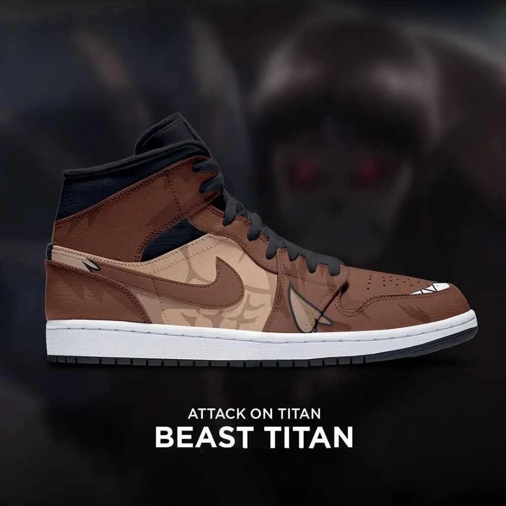 Beast Titan Attack on Titan Edition High Top Shoes - Sneakatelier