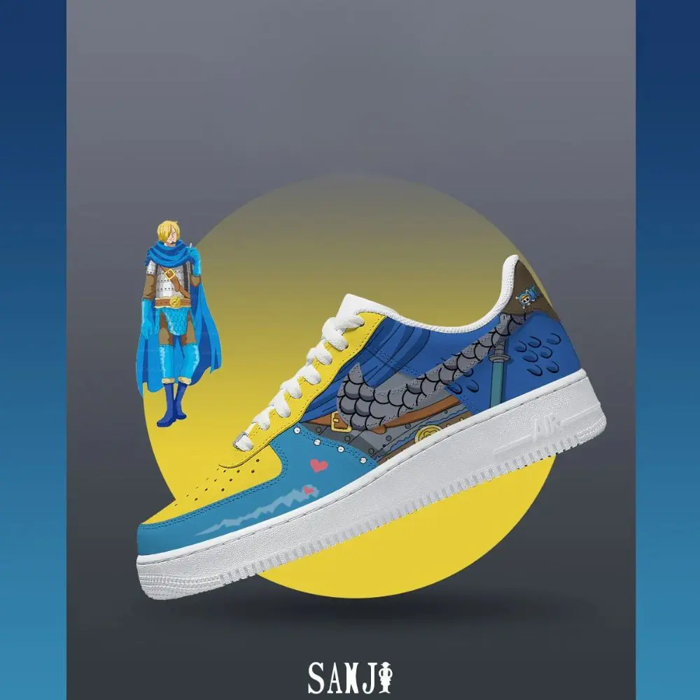 Black Leg Sanji V.2 One Piece Limited Custom Low Top Shoes - Sneakatelier