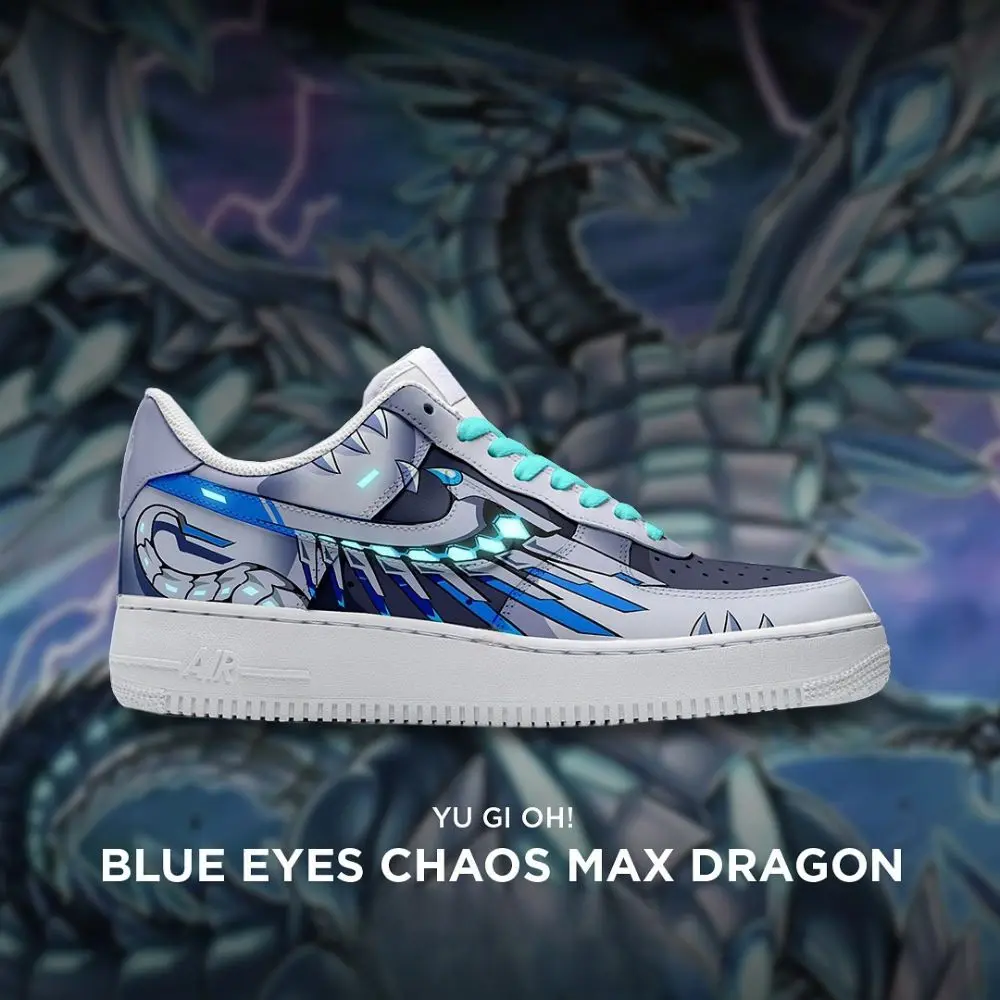 Blue Eyes Chaos Max Dragon Yu-Gi-Oh Edition Low Top Shoes - Sneakatelier
