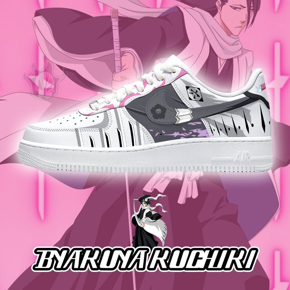 Byakuya Kuchiki Bleach AF1 Shoes - Sneakatelier