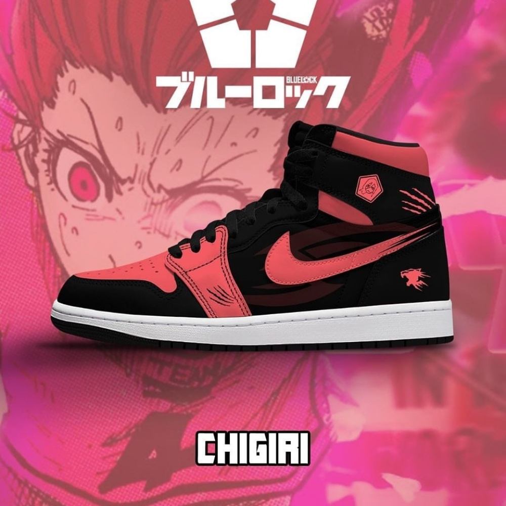 Chigiri Blue Lock AJ1 High Top Shoes - Sneakatelier