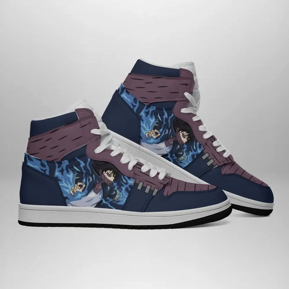 Dabi Blue Flame My Hero Academia Special High Top Shoes - Shoesmates Dabi Blue Flame My Hero Academia Special High Top Shoes - Sneakatelier Sneakatelier
