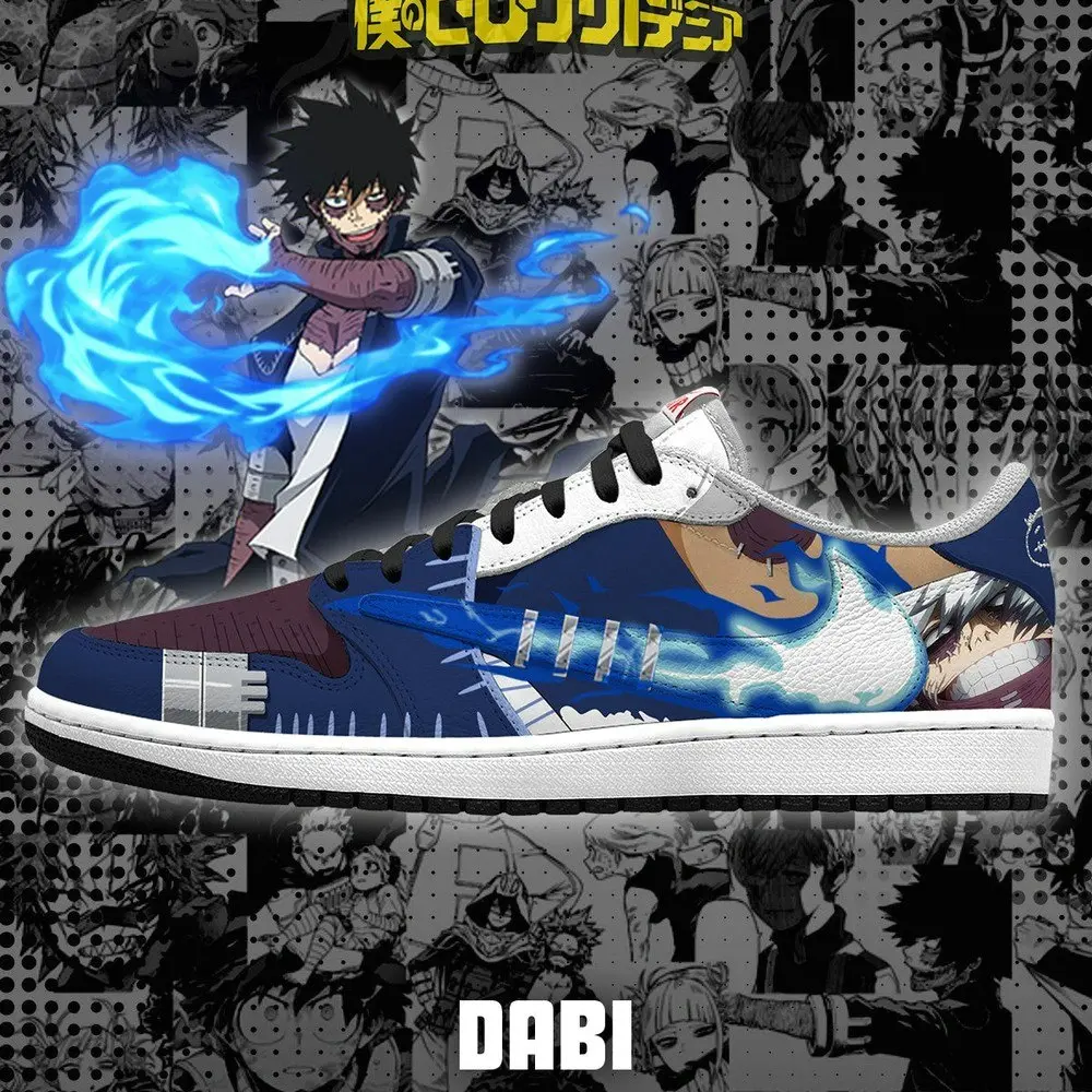 Dabi V.1 My Hero Academia New Low Top Shoes - Shoesmates Dabi V.1 My Hero Academia New Low Top Shoes - Sneakatelier Sneakatelier