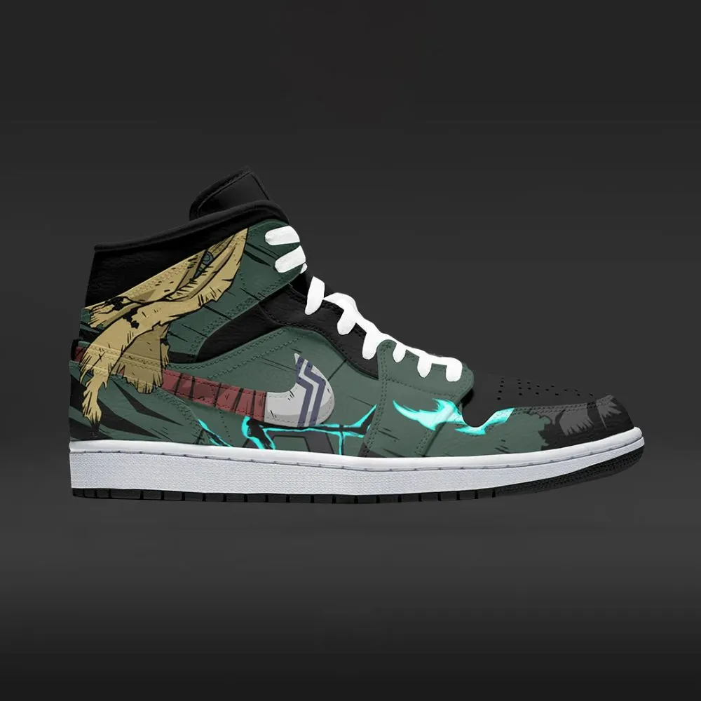 Dark Deku My Hero Academia Custom High Top Shoes - Sneakatelier