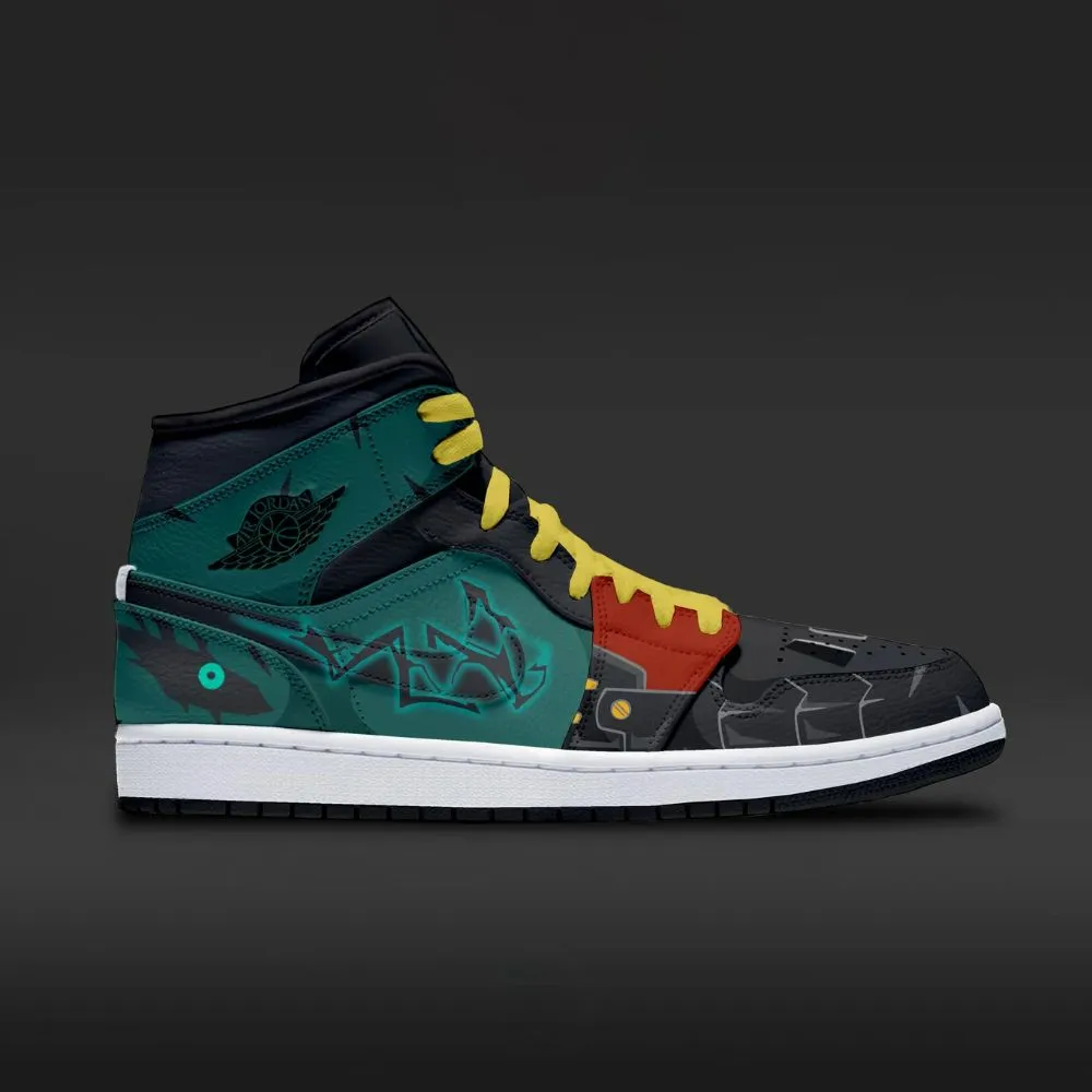 Dark Deku V.2 My Hero Academia Custom High Top Shoes - Sneakatelier
