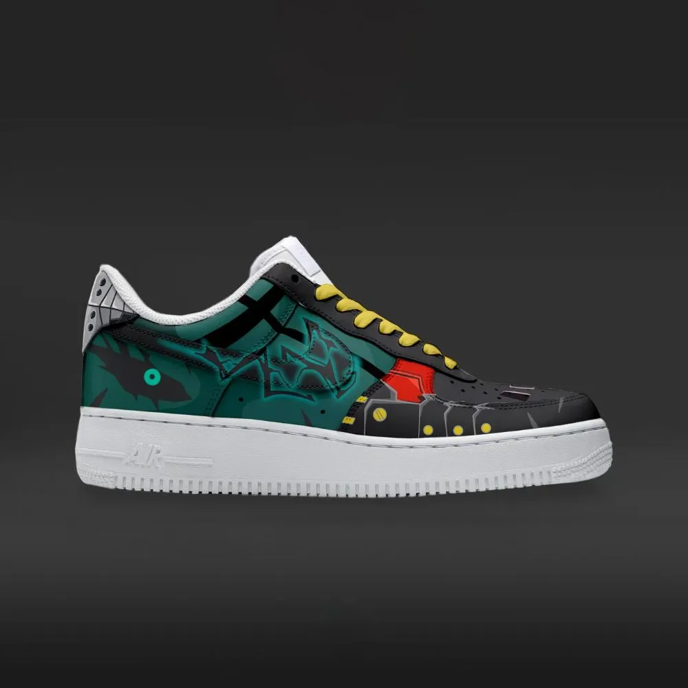 Dark Deku V.2 My Hero Academia Custom Low Top Shoes - Sneakatelier
