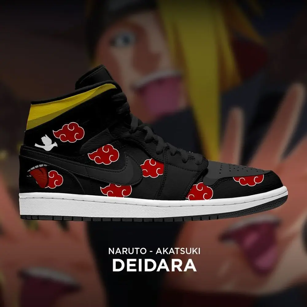Deidara Naruto Akatsuki High Top Shoes - Sneakatelier