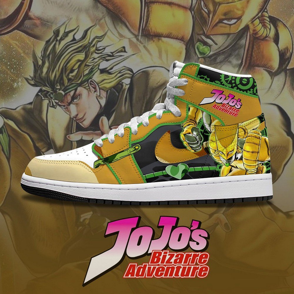Dio Brando Custom High Top Sneakers - Shoesmates Dio Brando Custom High Top Sneakers - Sneakatelier Sneakatelier