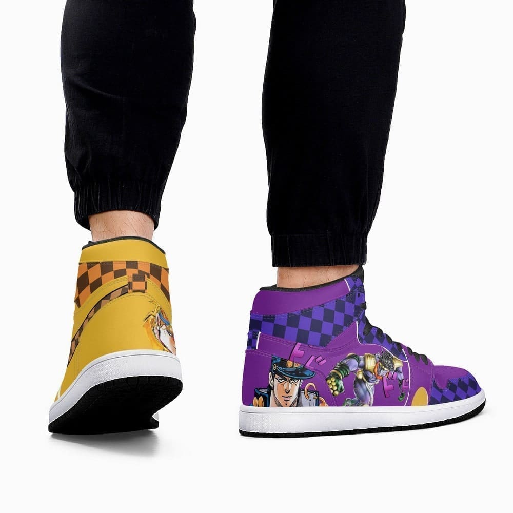 Dio Brando vs Jotaro Kujo Air Jordan 1 High Top Shoes Dio Brando vs Jotaro Kujo Air Jordan 1 High Top Shoes Sneakatelier