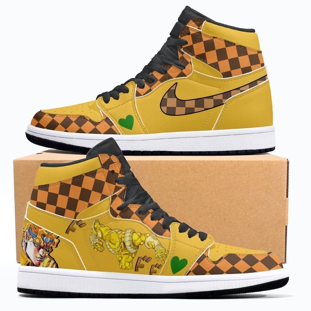 Dio Brando vs Jotaro Kujo Air Jordan 1 High Top Shoes Dio Brando vs Jotaro Kujo Air Jordan 1 High Top Shoes Sneakatelier