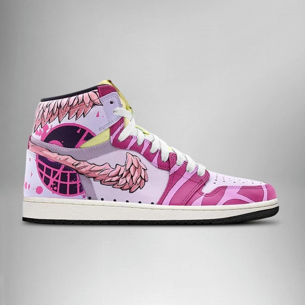 Doflamingo One Piece Air Jordan 1 High Top Shoes SMDOPA1 - Shoesmates Doflamingo One Piece Air Jordan 1 High Top Shoes SMDOPA1 - Sneakatelier Sneakatelier