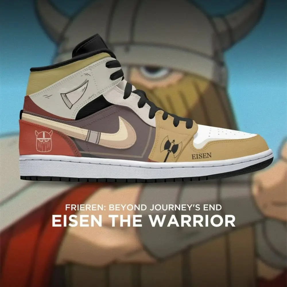 Eisen The Warrior Frieren Beyond Journey End Hightop Shoes - Shoesmates Eisen The Warrior Frieren Beyond Journey End Hightop Shoes - Sneakatelier Sneakatelier