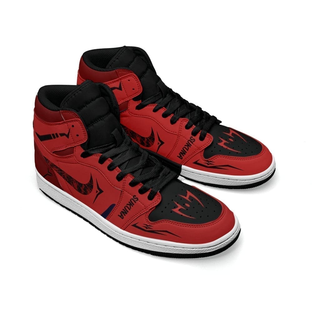 Embrace Cursed Power with Sukuna Air Jordan 1 High Top Shoes Embrace Cursed Power with Sukuna Air Jordan 1 High Top Shoes Sneakatelier