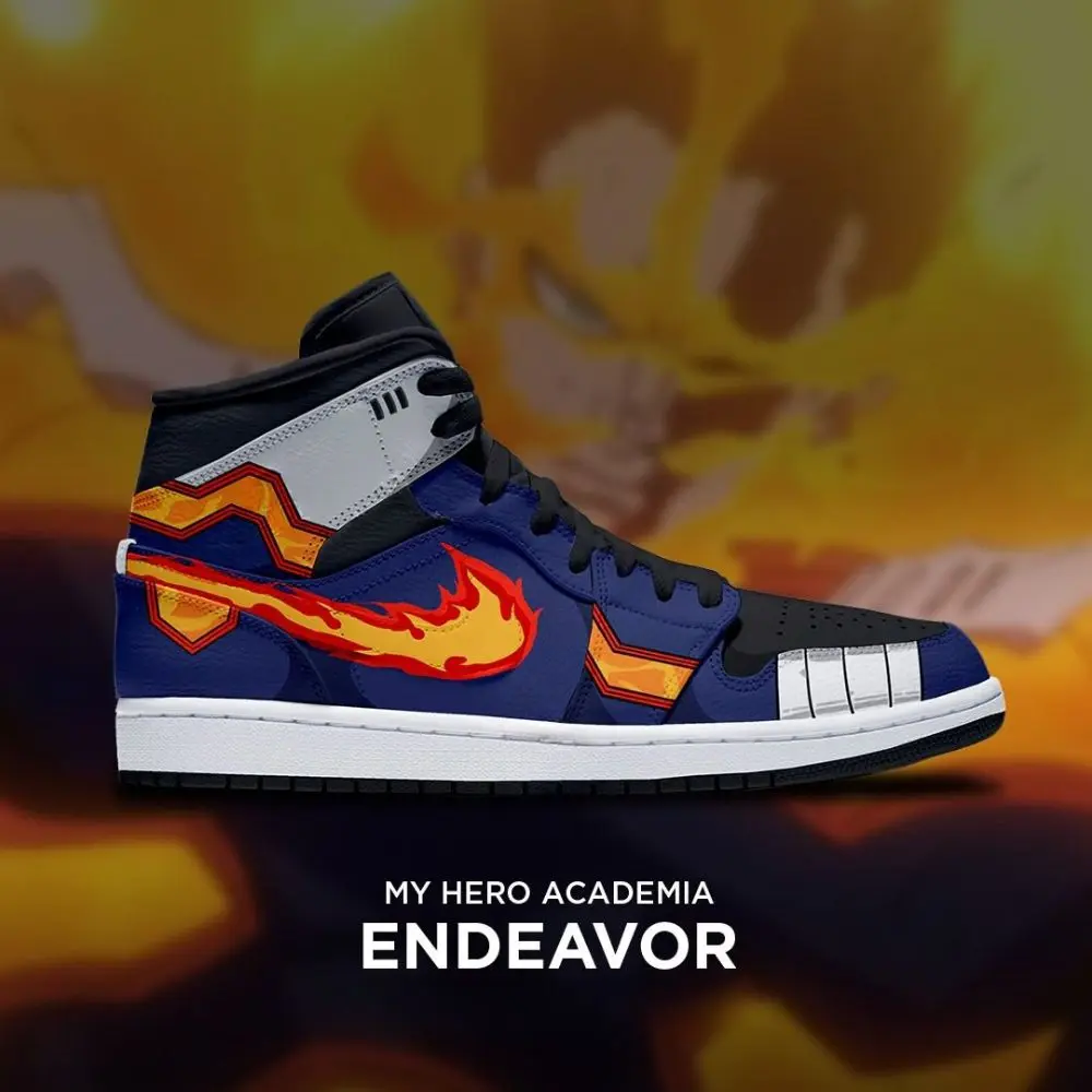 Endeavor My Hero Academia Edition High Top Shoes - Sneakatelier