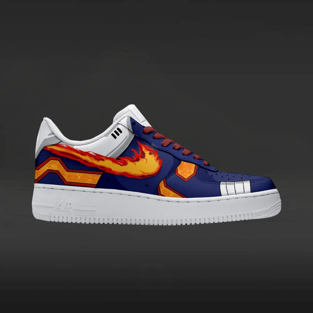 Endeavour Sualai My Hero Academia Custom Low Top Shoes - Shoesmates Endeavour Sualai My Hero Academia Custom Low Top Shoes - Sneakatelier Sneakatelier