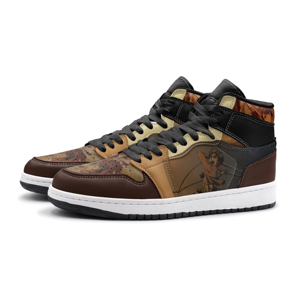 Eren Yeager Shingeki No Kyojin Air Jordan 1 High Top Shoes Eren Yeager Shingeki No Kyojin Air Jordan 1 High Top Shoes Sneakatelier