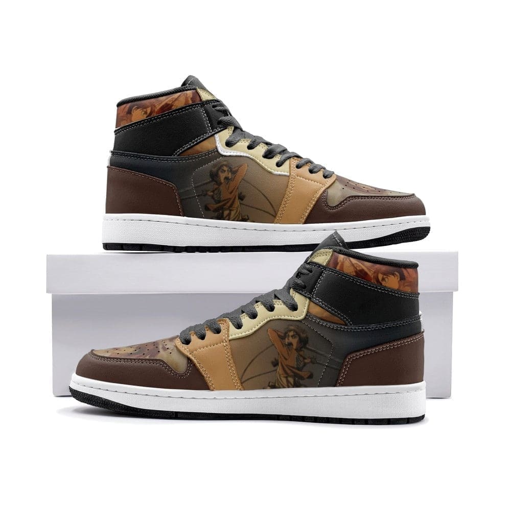 Eren Yeager Shingeki No Kyojin Air Jordan 1 High Top Shoes Eren Yeager Shingeki No Kyojin Air Jordan 1 High Top Shoes Sneakatelier