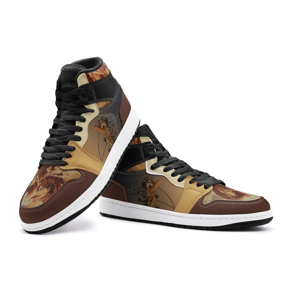 Eren Yeager Shingeki No Kyojin Air Jordan 1 High Top Shoes Eren Yeager Shingeki No Kyojin Air Jordan 1 High Top Shoes Sneakatelier