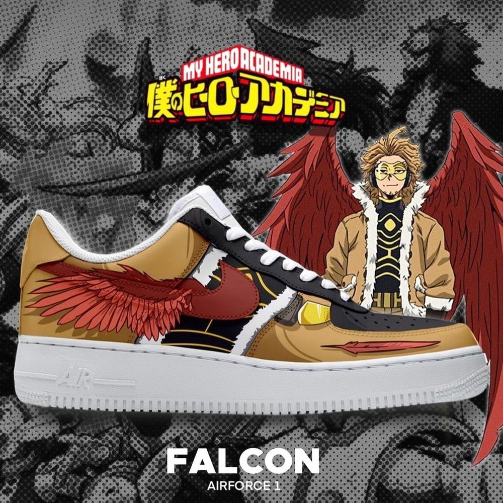 Falcon My Hero Academia AF1 Shoes - Shoesmates Falcon My Hero Academia AF1 Shoes - Sneakatelier Sneakatelier
