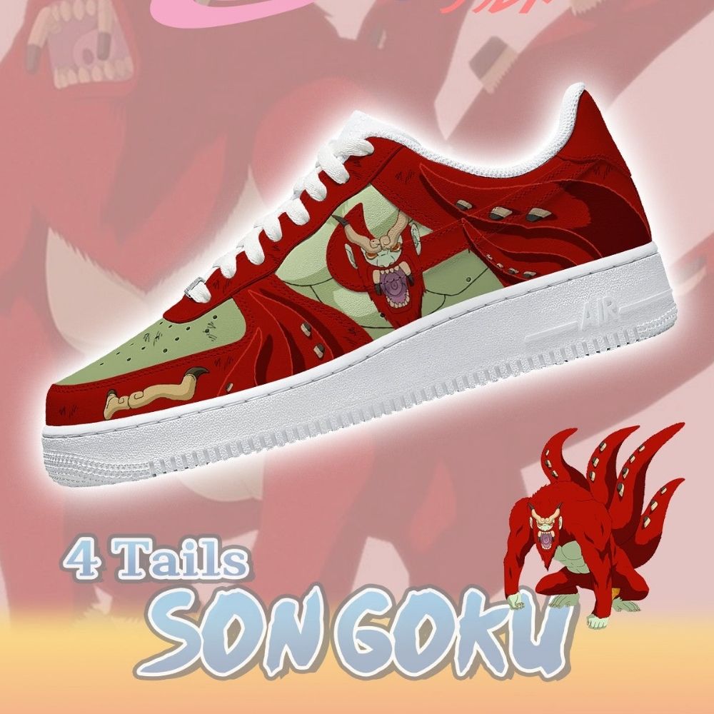 Four-Tails Son Goku Naruto AF1 Shoes - Sneakatelier