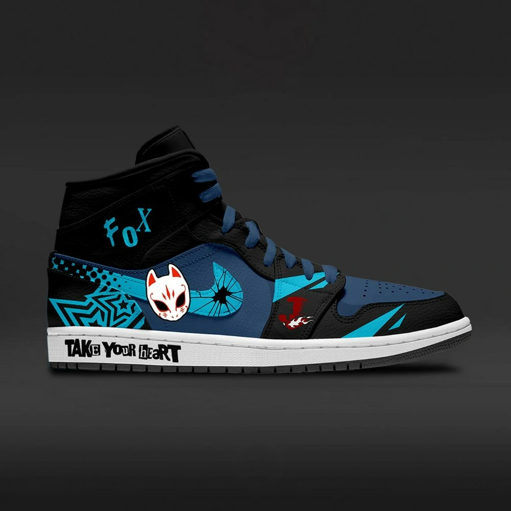 Fox Persona 5 Custom High Top Shoes - Sneakatelier