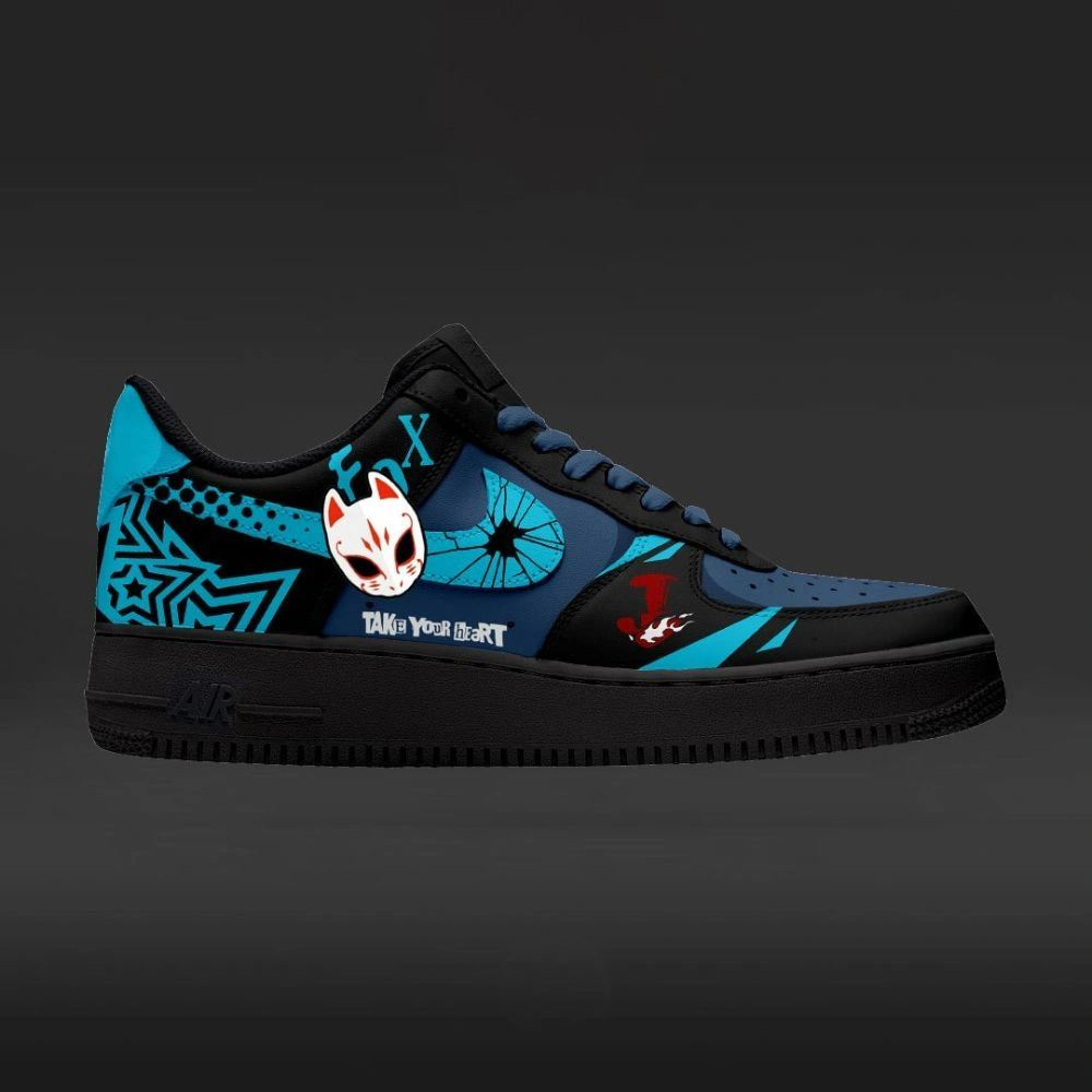 Fox Persona 5 Custom Low Top Shoes - Sneakatelier