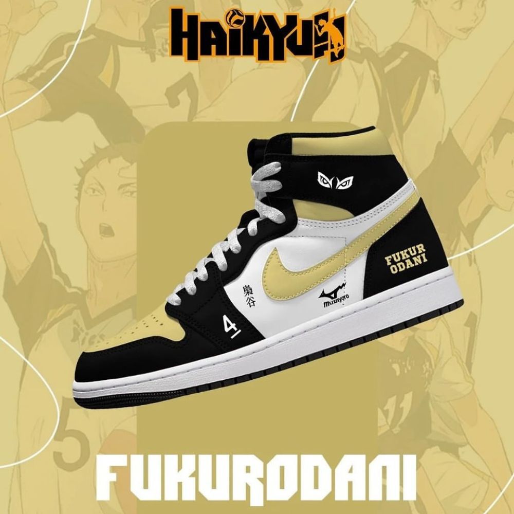 Fukurodani Haikyuu AJ1 High Top Shoes - Sneakatelier