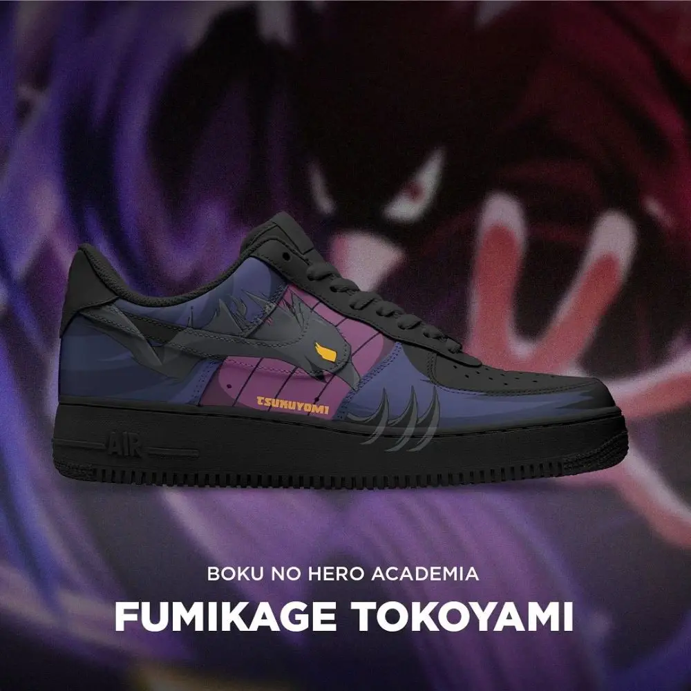 Fumikage Tokoyami Boku No Hero Academia Low Top Shoes - Sneakatelier