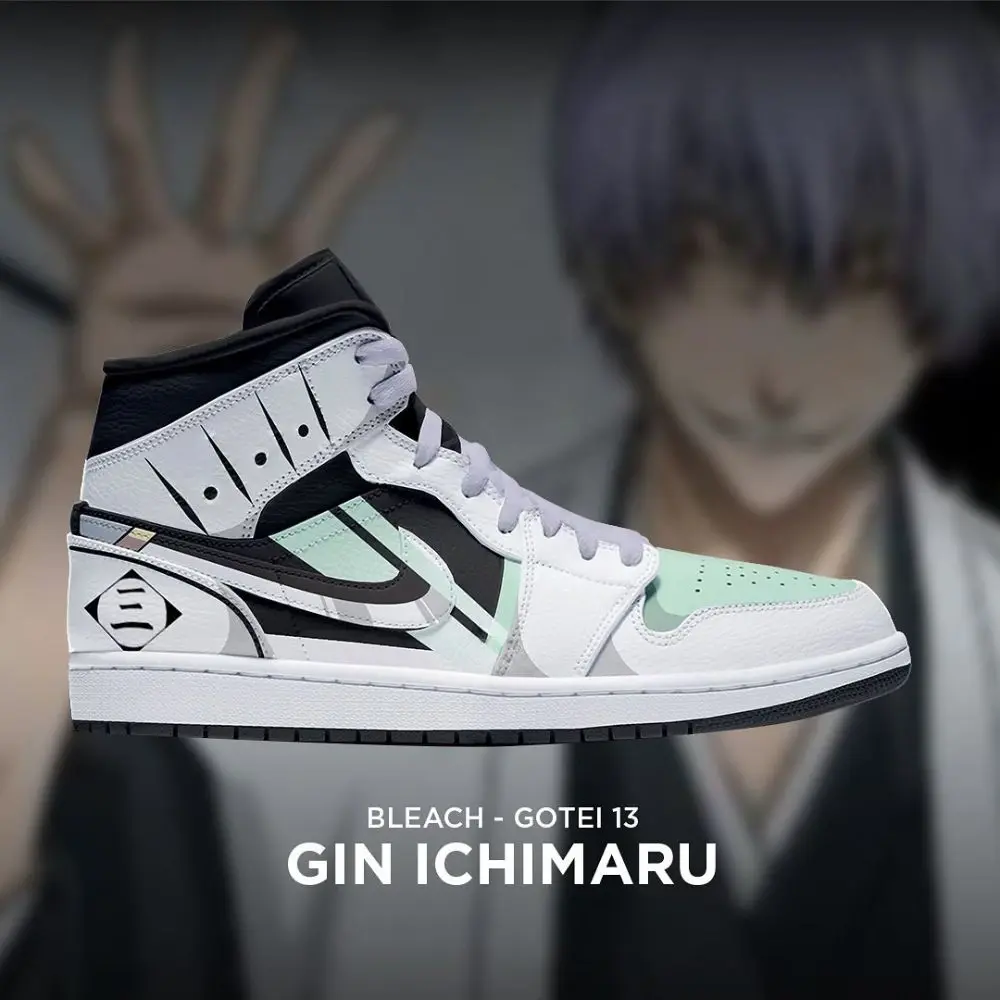 Gin Ichimaru Bleach Gotei 13 High Top Shoes - Sneakatelier