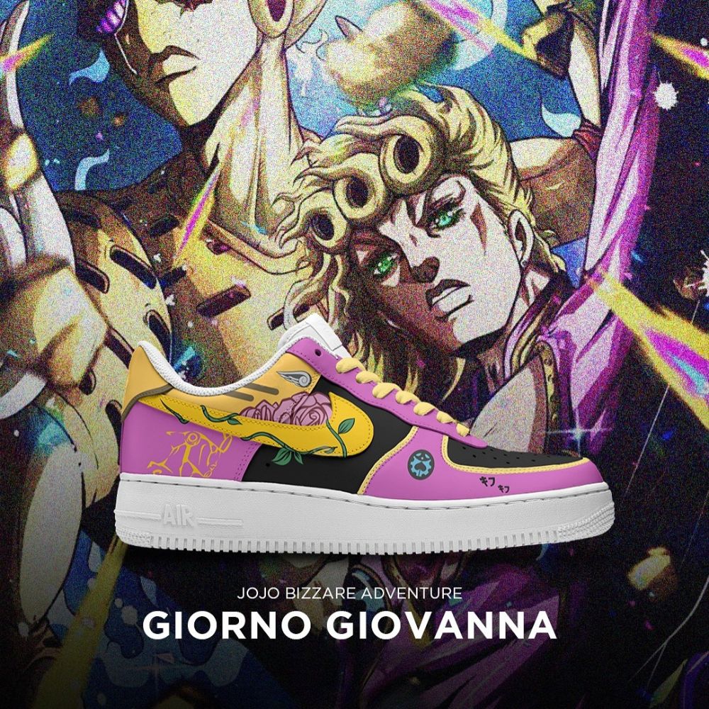 Giorno Giovanna Jojo's Bizarre Adventure Low Top Shoes - Sneakatelier
