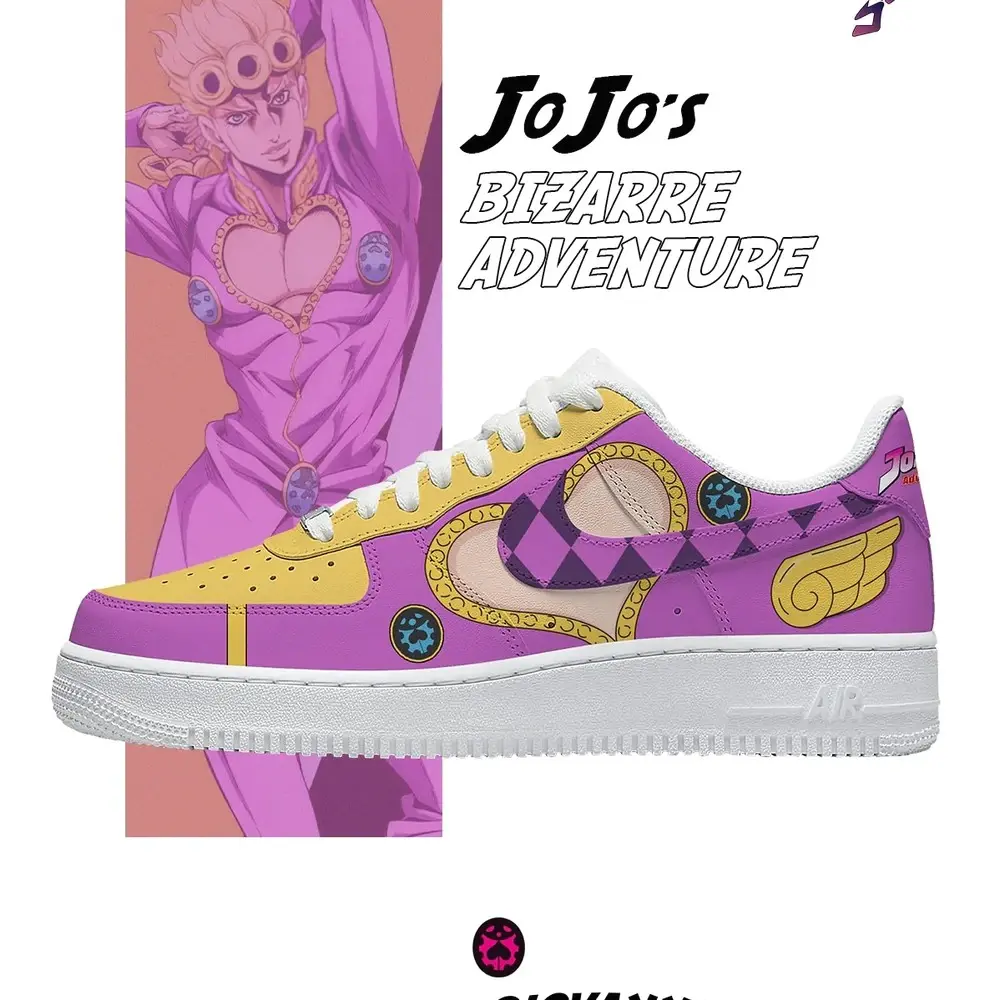Giorno Giovanna Limited JoJo's Bizarre Adventure Low Top Shoes - Sneakatelier