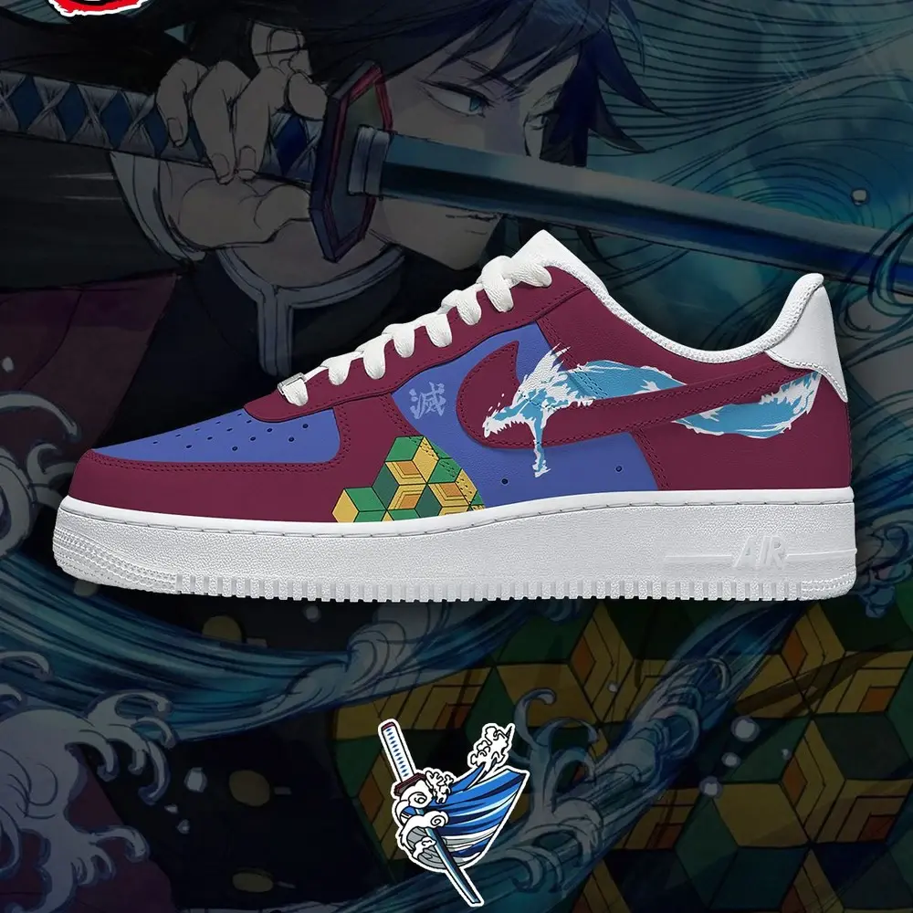 Giyu Tomioka V.2 Demon Slayer Special Design Low Top Shoes - Sneakatelier